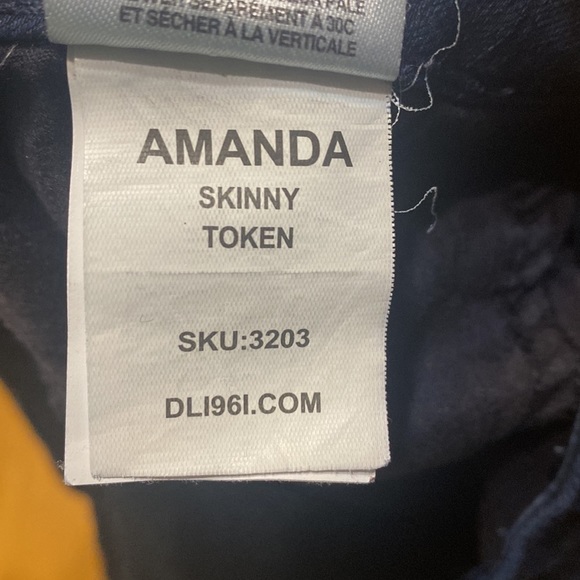 DL1961 Amanda Jeans Skinny Token Blue Denim Jeans Women’s 28 4 Way Stretch - Picture 7 of 10